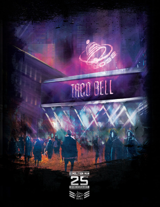 A Demolition Man Taco Bell poster.